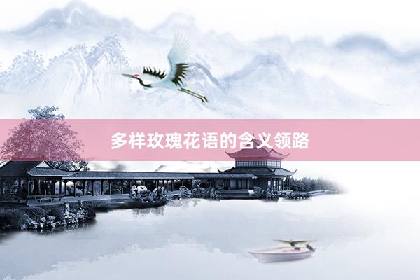 多样玫瑰花语的含义领路